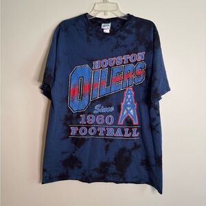 Houston Oilers Tie-Dye T-Shirt (XL)